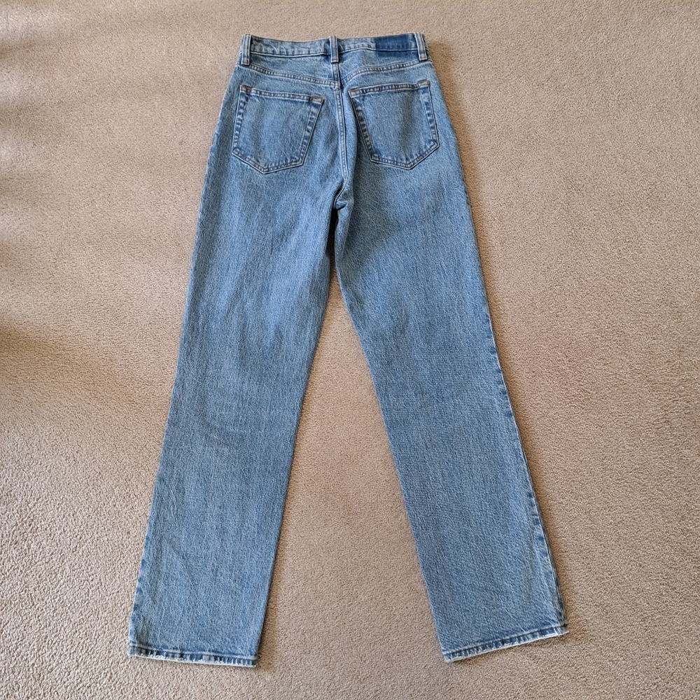 Abercrombie & Fitch Denim 90s Straight Ultra High Rise Jeans Blue Size 27 - Picture 9 of 16